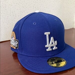 LA Dodgers blinges Baseball Cap with Rhinestone Logo. NWT